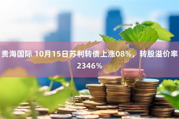 贵海国际 10月15日苏利转债上涨08%，转股溢价率2346%