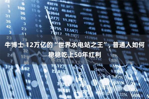 牛博士 12万亿的“世界水电站之王”, 普通人如何稳稳吃上50年红利